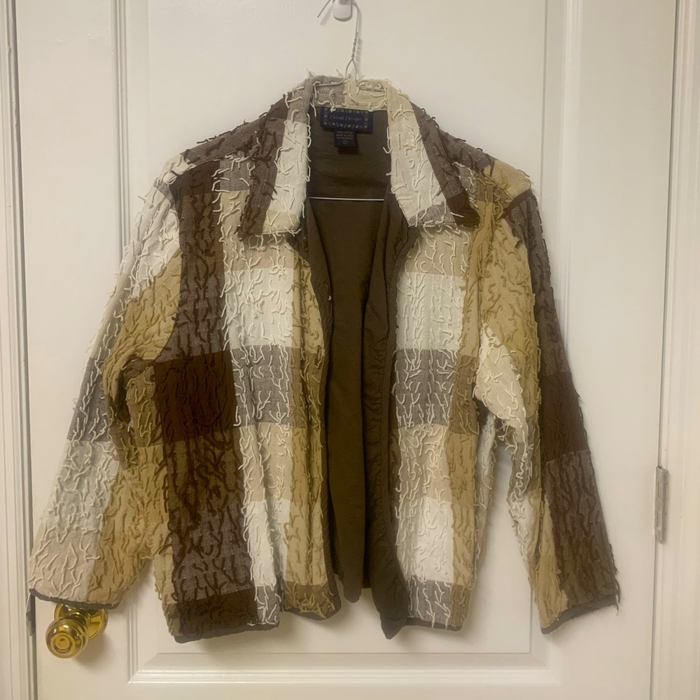 Brown and Tan jacket. Size 1x